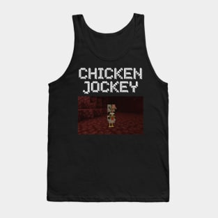 chicken jockey minecraft Tank Top